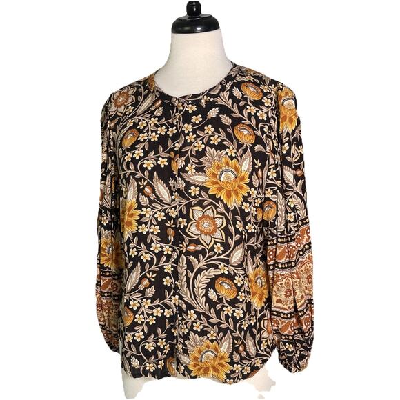 Rachel Zoe Women’s M Top Mandarin Collar Cloth Buttons Down Front L/S See Desc - Picture 1 of 4